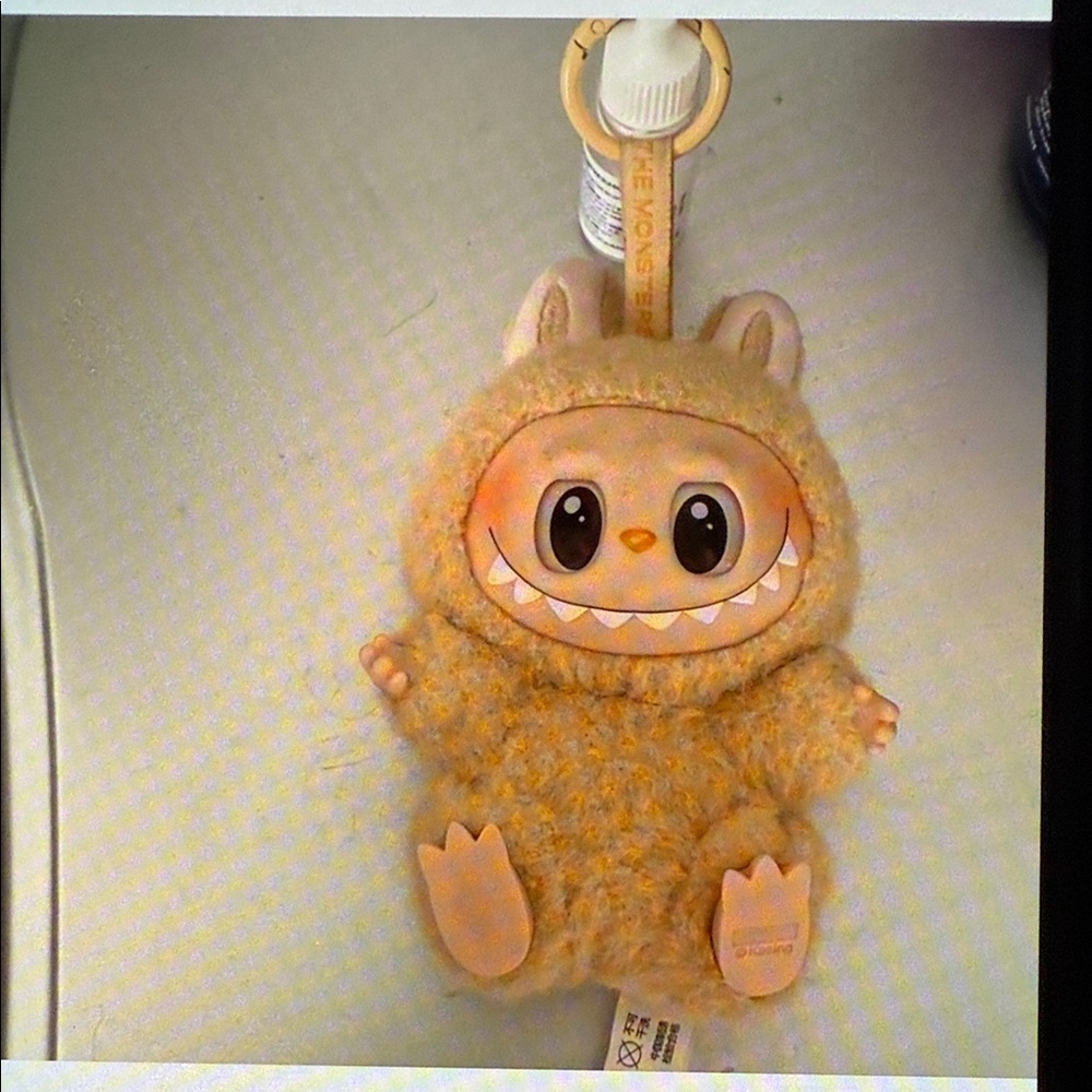 Authentic Labubu Fuzzy Tan Monster Doll